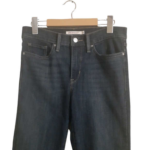 Levi's Women's 314 Shaping Straight Jeans Blue Side 196310055 Size 28/32 - Picture 5 of 9